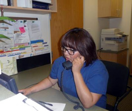 Monica on the Phone
